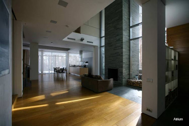 Interior de la moderna casa