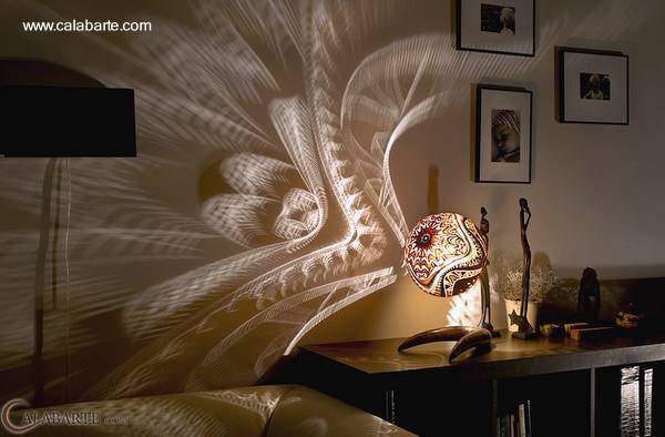 Artefacto para dar luz en interiores Modelo de lámpara artesanal