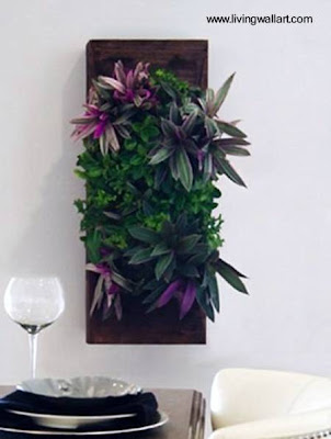 Sistema para colgar de la pared Panel con plantas de interior