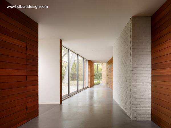 Revestimiento de madera en interiores