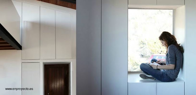 La cabaña de piedra por adentro