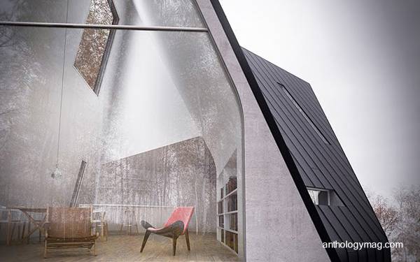 Casa alpina contemporánea