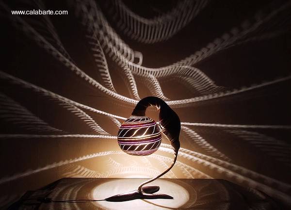 Artefacto artesanal africano Lámpara para interiores