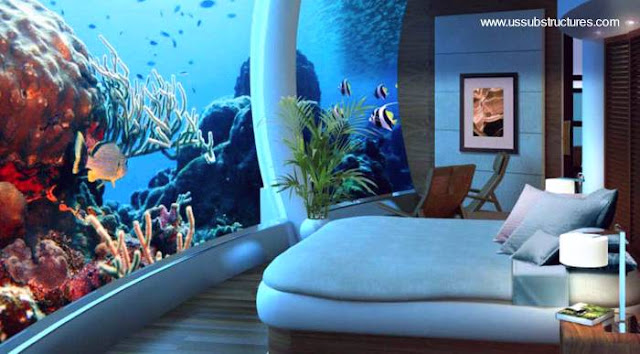 Habitación submarina para dormir