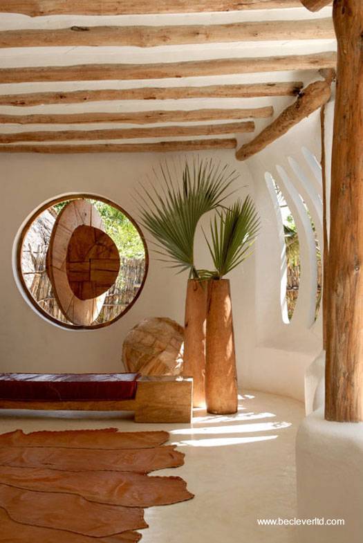 Ambiente moderno decoración africana