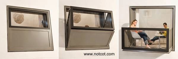 Ideal para abertura en un apartamento pequeño Ventana balcón convertible