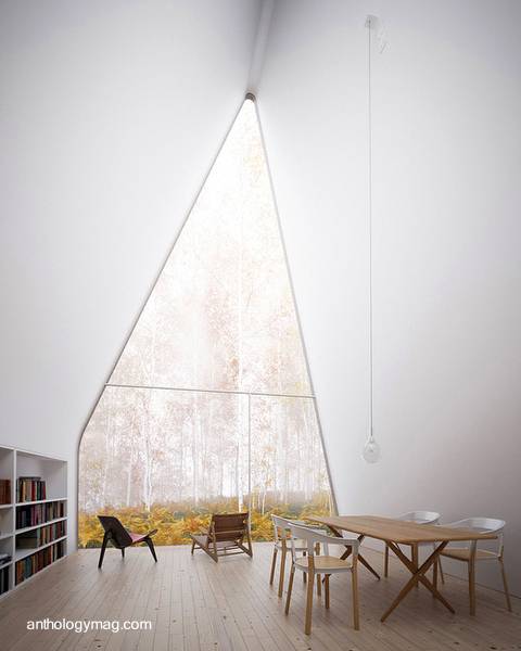 Casa moderna alpina por dentro