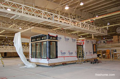 Las unidades modulares se completan en alto grado en factoría - Fuente de la imagen freshome.com Unidad de módulo habitable para construir una casa residencial