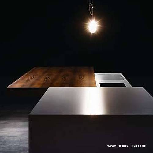 Cocina integrada en una isla