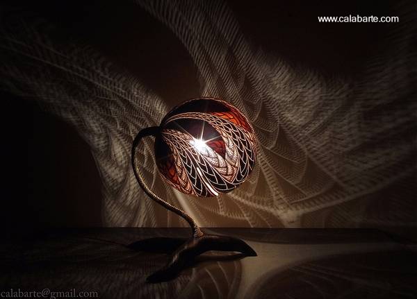 Artefacto de iluminación sofisticado Lámpara artesanal africana