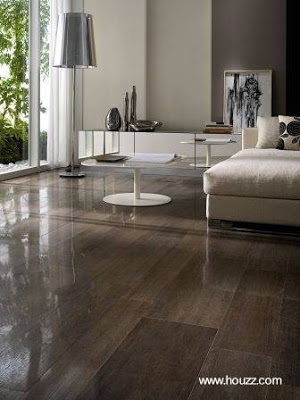 Superficie del suelo de una sala de estar