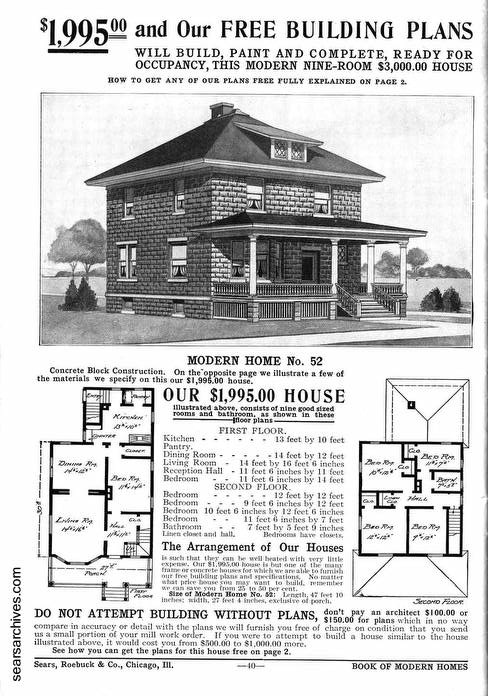 Modelo de casa prefabricada a comienzos del Siglo XX