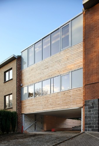 casa-madera-vidrio-fachada Fachada de casa de madera