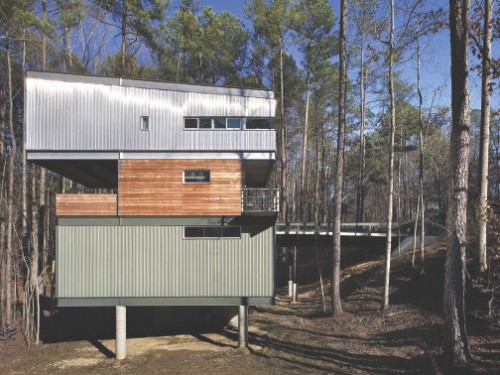 residencia-metal-madera-1 Perfil de casa en metal y madera